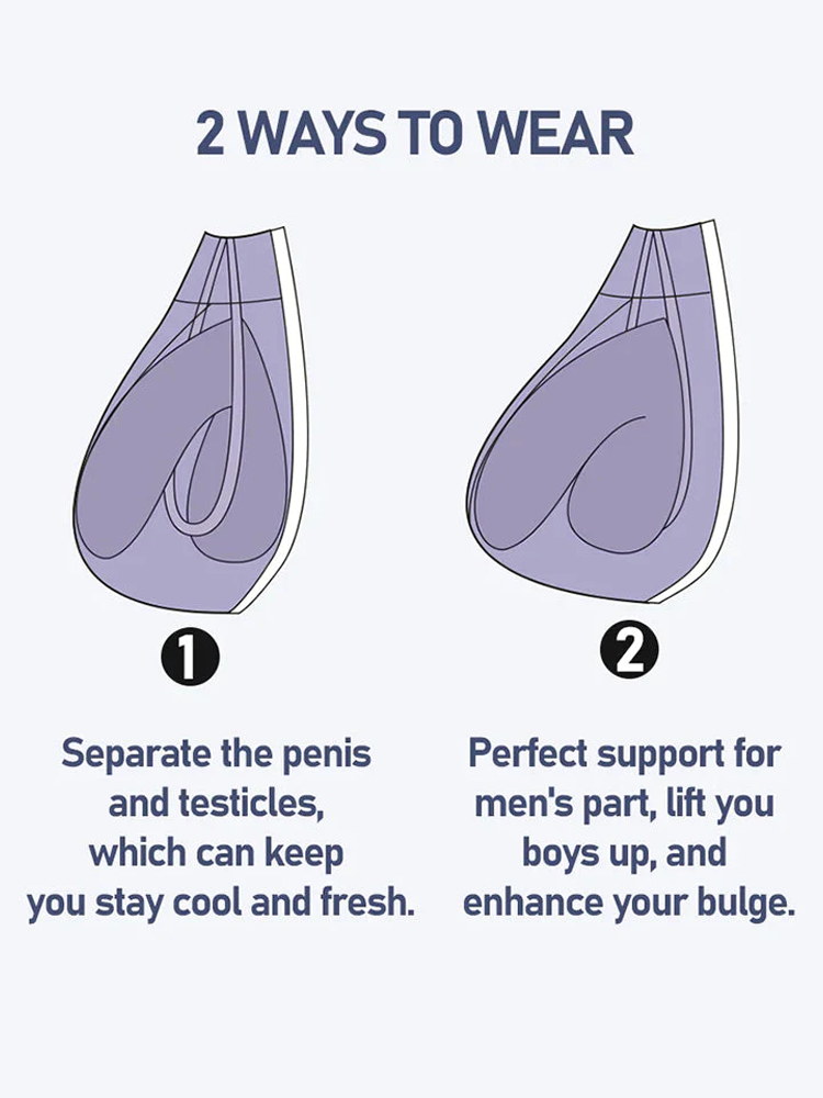 3 Pack Men's Separated Ball Pouch Briefs