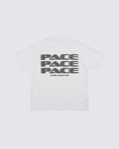 Y2K Racing Graphic Mesh New Short Sleeve Tee