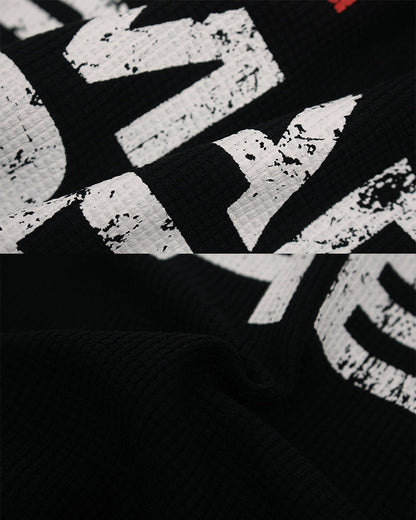 New Gothic Cross Graphic  Black Streetwear T-Shirt