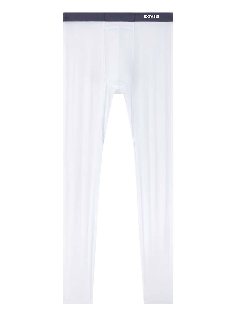 Men's Solid Color Silky Smooth See-Through Leggings