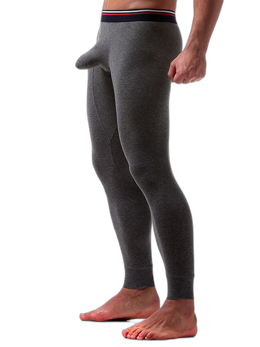 Plus Size Men's Cotton Separate Pouch Thermal Underwear