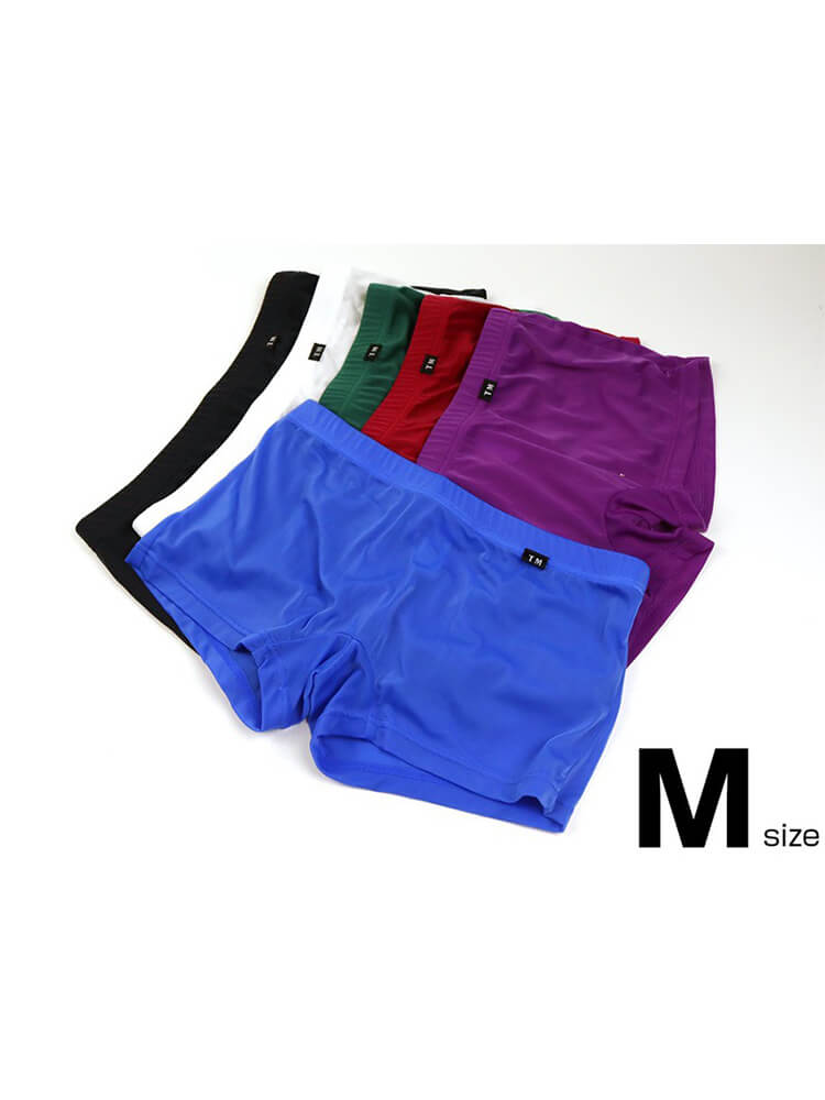 Men's Sexy Semi-Sheer Seamless Boxer Briefs