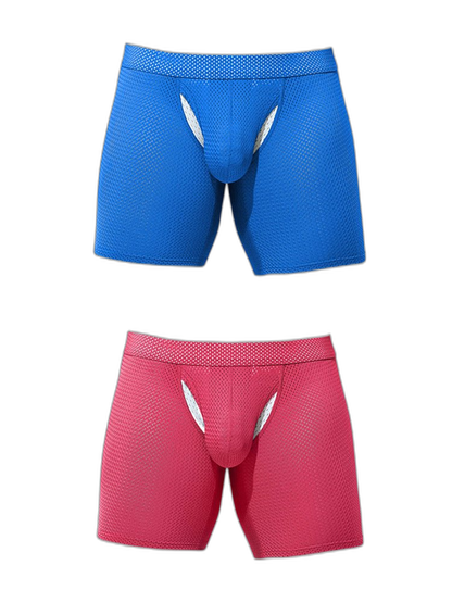 2 Pack Men's Sporty Cut Anti-Chafing Breathable Stretch Fit Midway Briefs