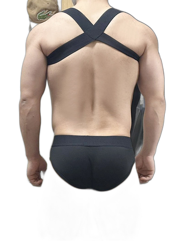 Men's Sporty Cut Anti-Chafing Stretch Fit Shoulder Strap & Underwear