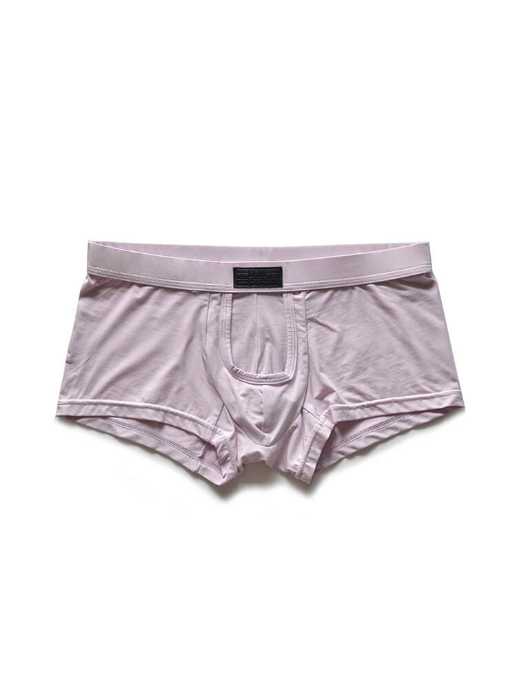 D.M Men's Sexy Exposed Pouch Modal Boxer Briefs