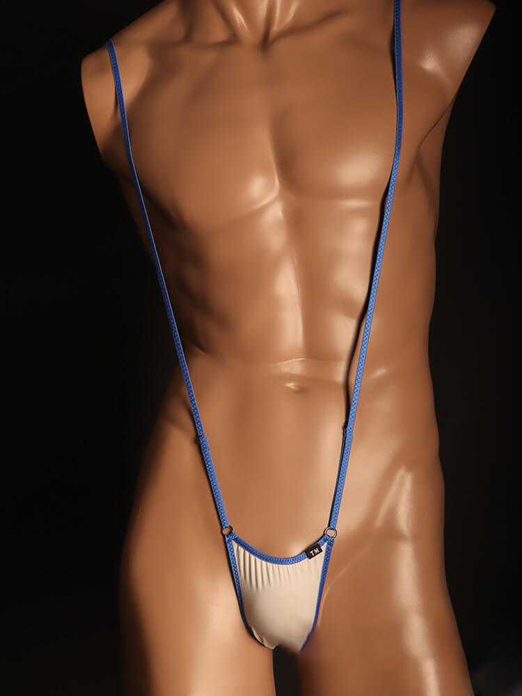 Men's Sexy Breathable Colorblock Strappy Thong