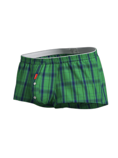 2 Pack Men's Supportive Large Pouch Odor-Resistant Antibacterial Seamless Boxer Shorts