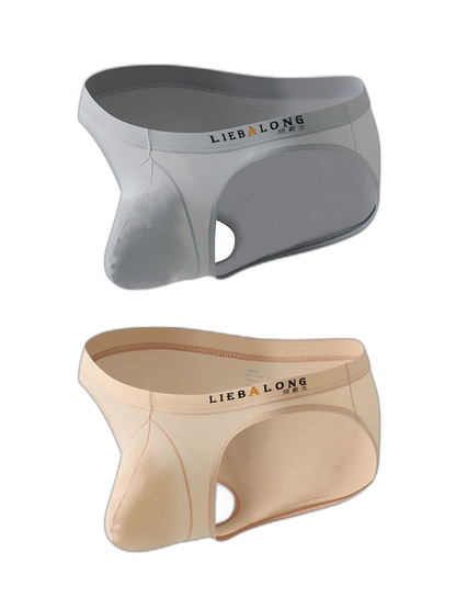 2 Pack Men's Contoured Pouch Lightweight Briefs