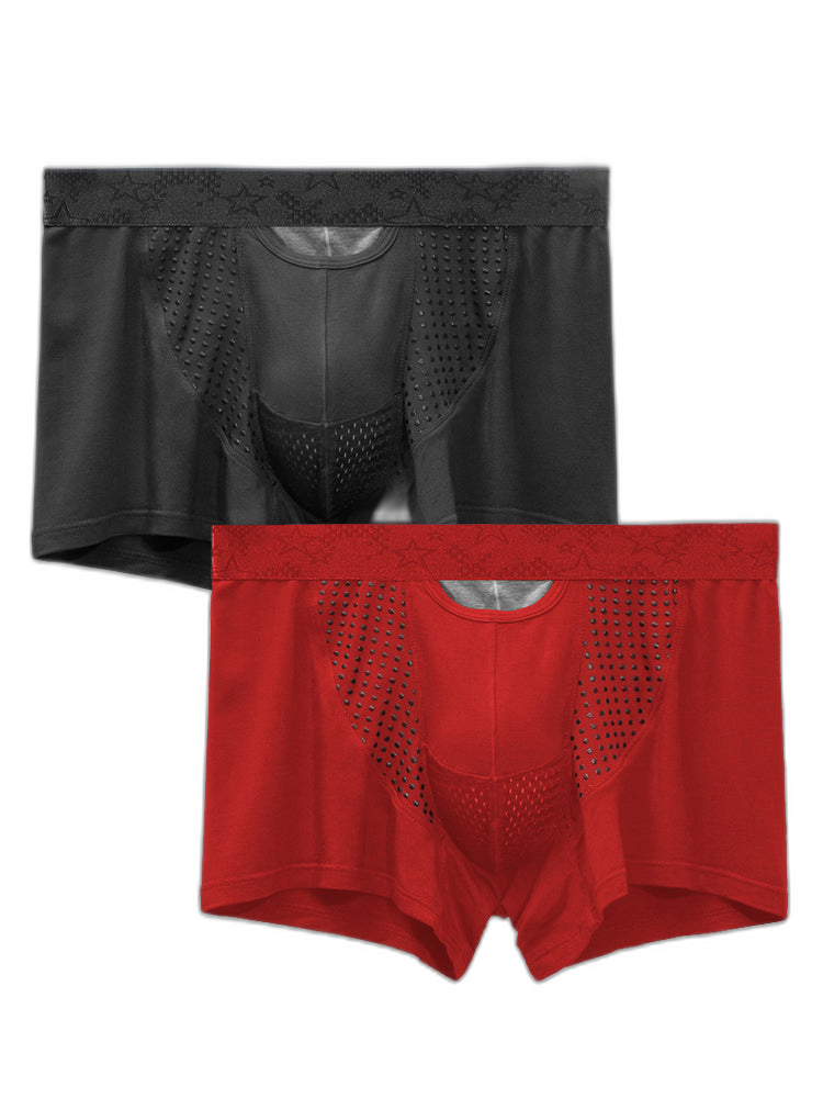 Men's Modal Dual Separate Pouch Trunks
