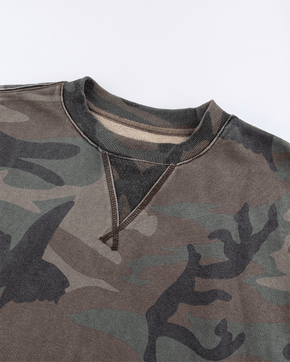 Graffiti Camo Sleeveless Oversized T-Shirt