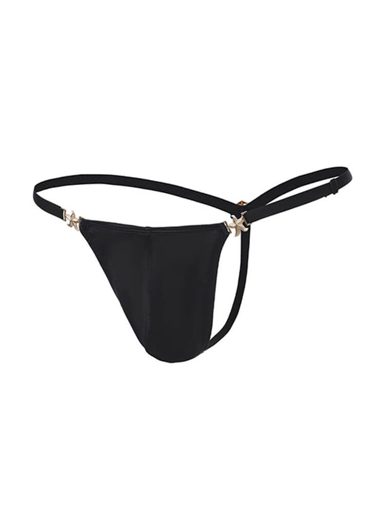 Men's Sexy Ocean-Themed Metal Accessories Thong