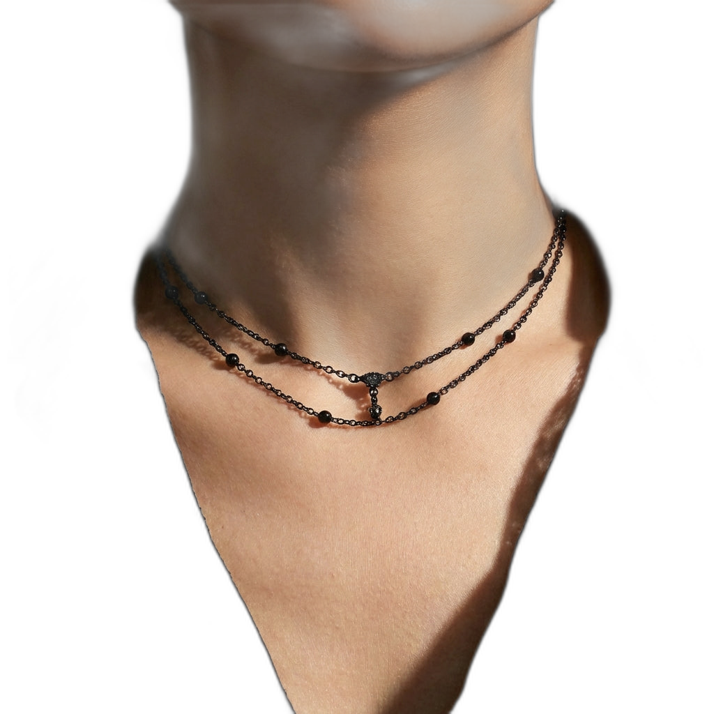Shadow Bead Choker