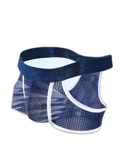 3 Pack Men's Breathable Mesh Lightweight & Airy Supportive Fit Trunks