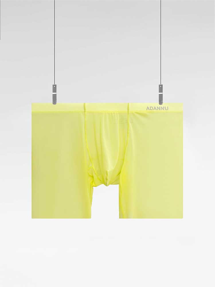 Men's Sexy Low-Rise Solid-Color Contour Pouch Boxer Briefs