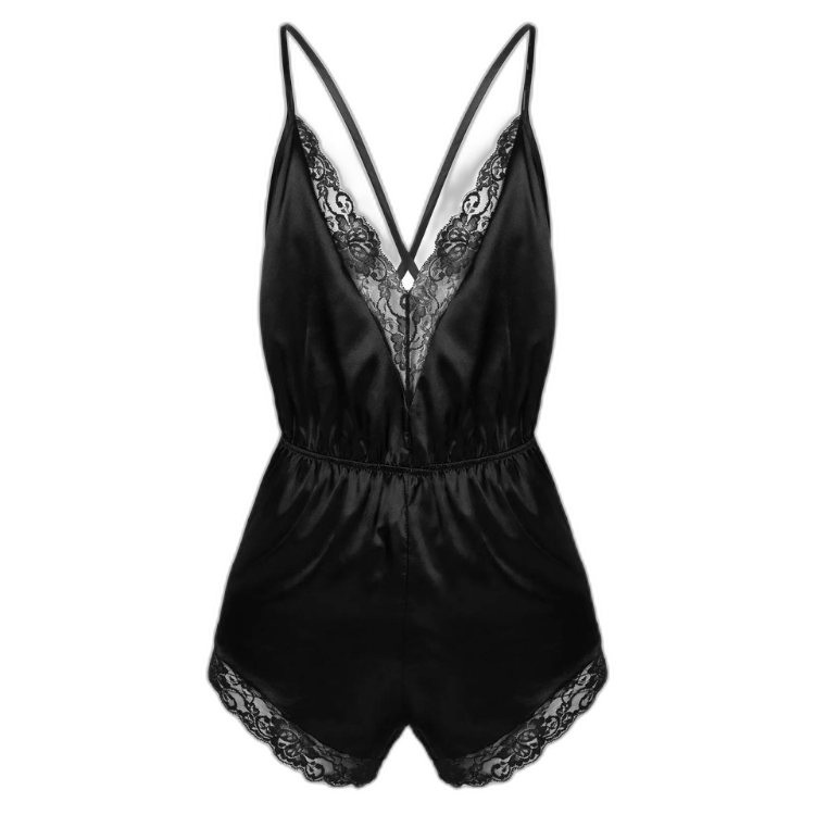 Satin Lace Sissy Bodysuit