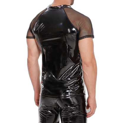 Midnight PVC Zip Shirt
