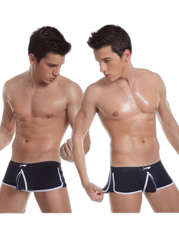 3 Pack Men's Modal U-convex Large Pouch Breathable Trunks