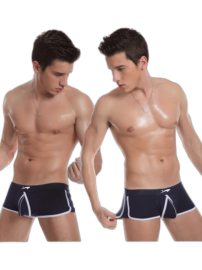 3 Pack Men's Modal U-convex Large Pouch Breathable Trunks