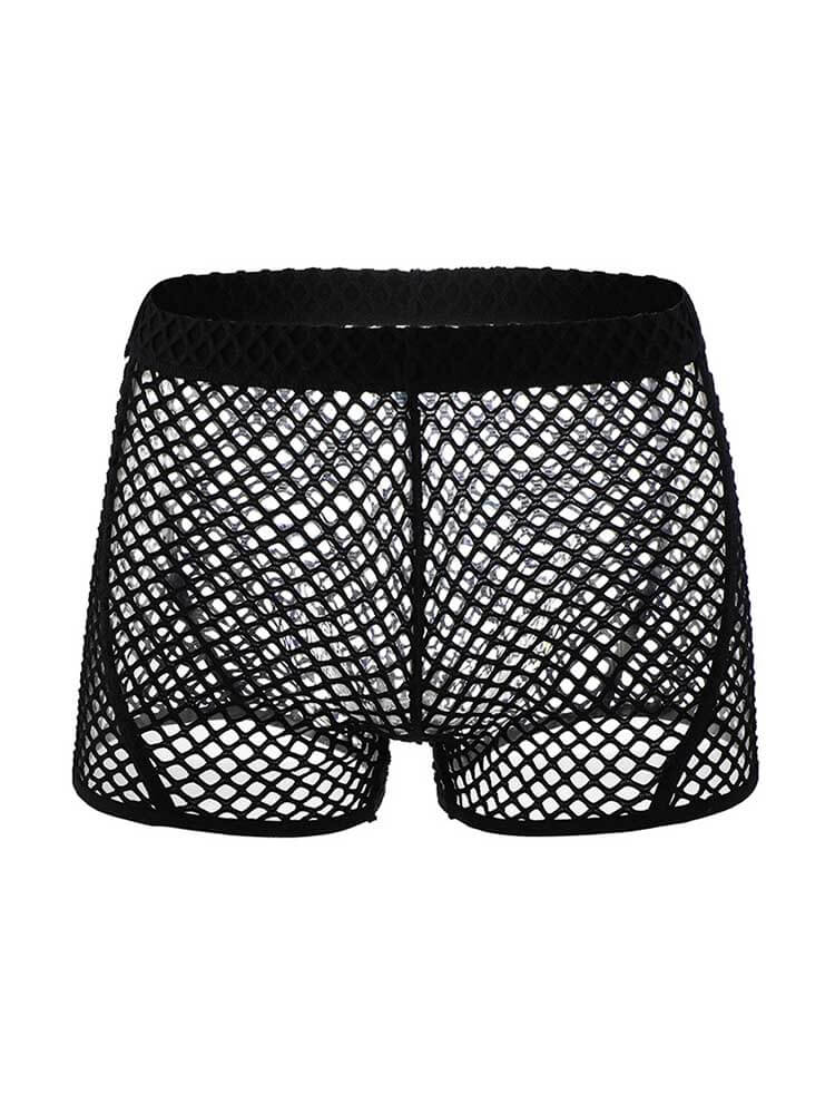 Men's Sexy Mesh See-Through Fishnet Trunk