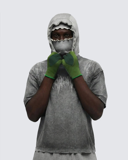 KIIKIO-Washed Vintage Graphic T-Shirt