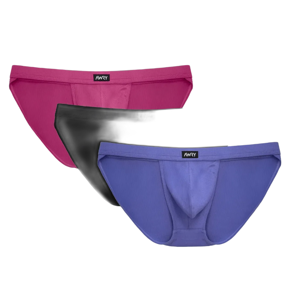 3 Pack RIBBED Tanga Briefs