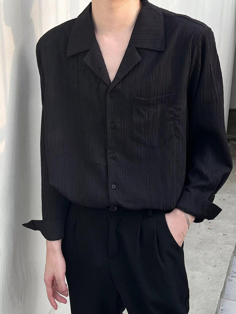 Men's Casual Drape Cuban Collar Shirt