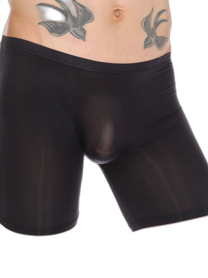 Men's Breathable Silky Seamless Boxer Briefs
