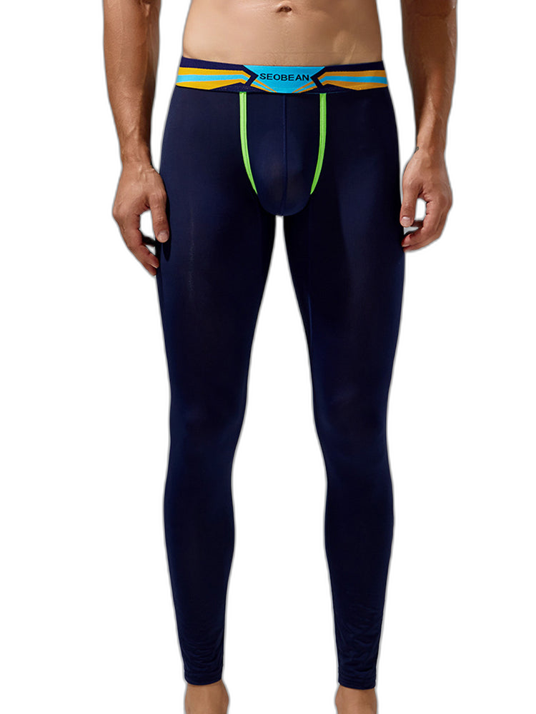 Men's Sexy Sport Long Johns With Large Pouch