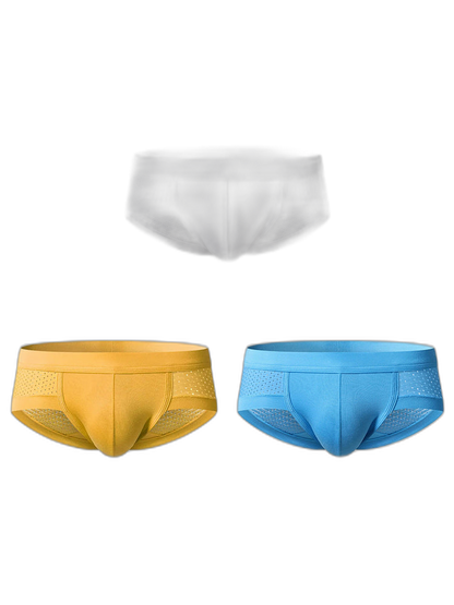 3 Pack Mens Contour Pouch Support Breathable Briefs