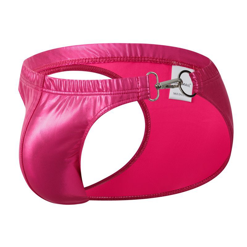 Men's Briefs Laser Imitation Leather Swim Bikini