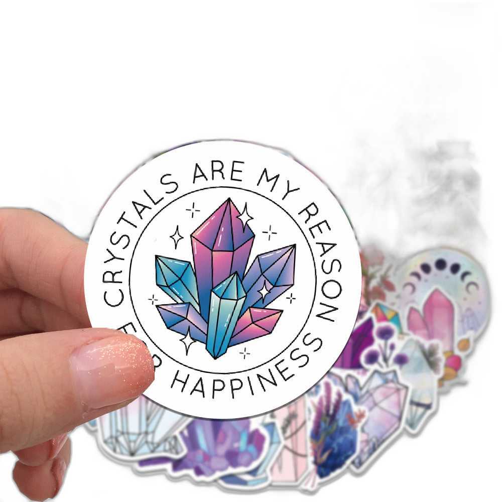 50 Dreamy Crystal Graffiti Stickers