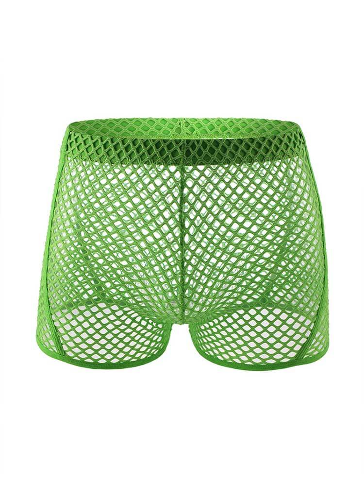 Men's Sexy Mesh See-Through Fishnet Trunk