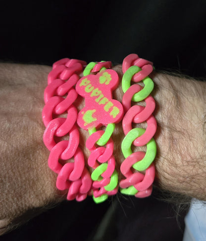 3D Printed Cuban Chain Bracelet – Colorful, Customizable, Durable & Stylish