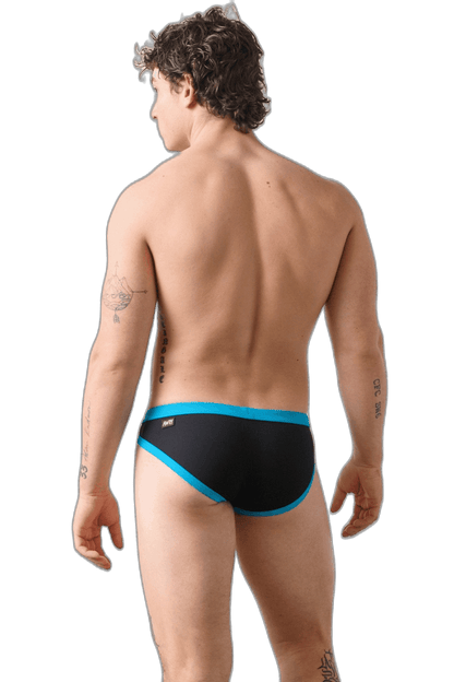 SURGE Contrast Swim Briefs - Black
