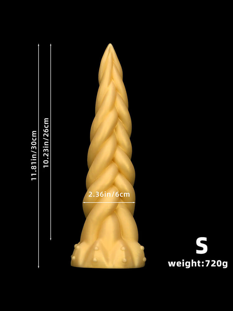 Twisted-Shaped Irregular Silicone Anal Plug