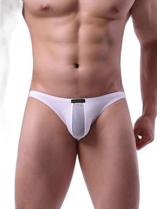 2 Pack Men's Solid Sexy Low-Rise Briefs