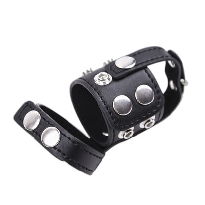 Leather Strap Chastity Cage