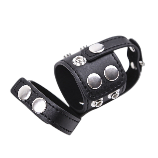 Leather Strap Chastity Cage