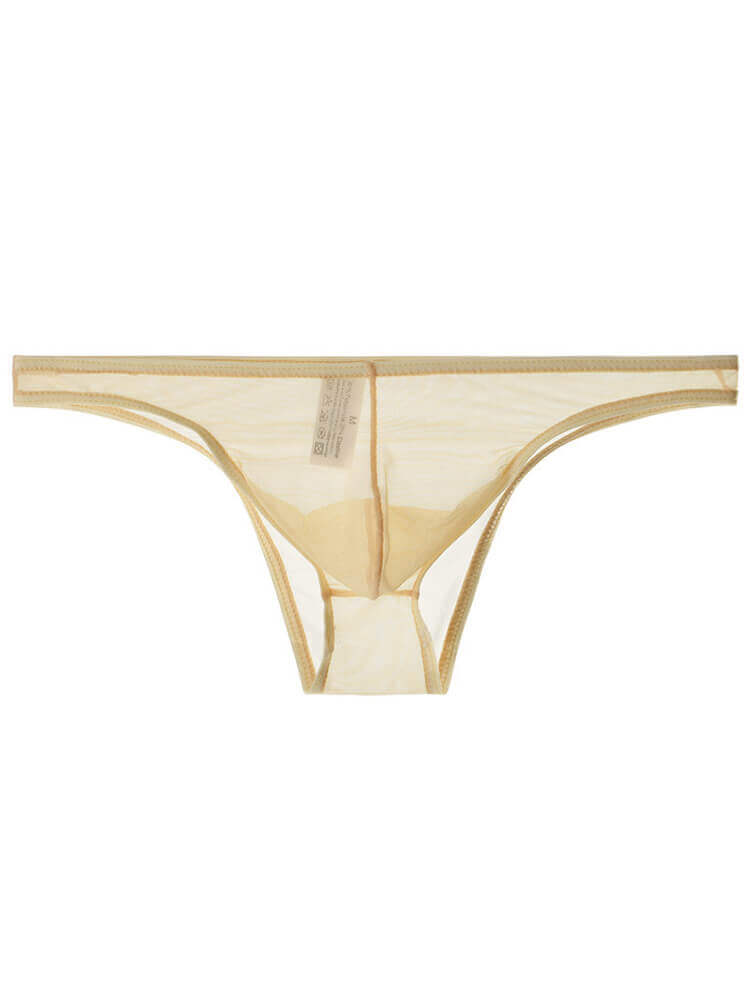 Men's Thin Mesh Sexy Half Wrapped Hip Briefs
