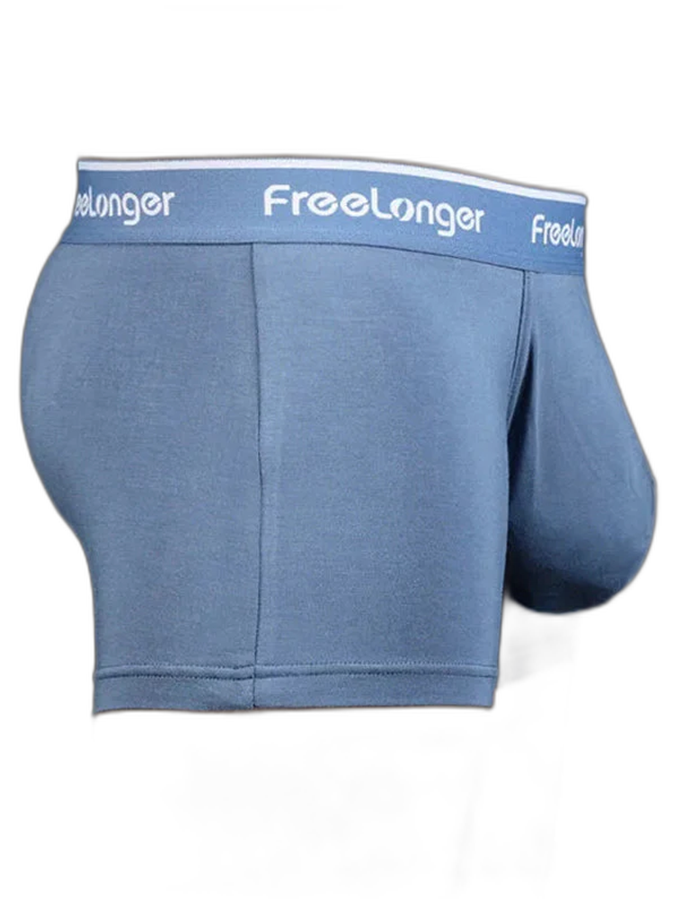 FreeLonger Men's Comfy Separate Big Pouch Trunks