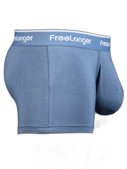 FreeLonger Men's Comfy Separate Big Pouch Trunks