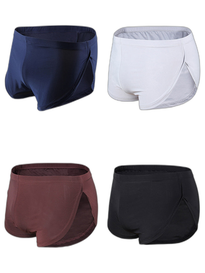 4 Pack Men’s Sexy High Vent Boxer Shorts