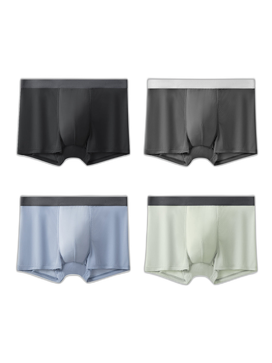 4 Pack Men’s Seamless Comfy Pouch Trunks