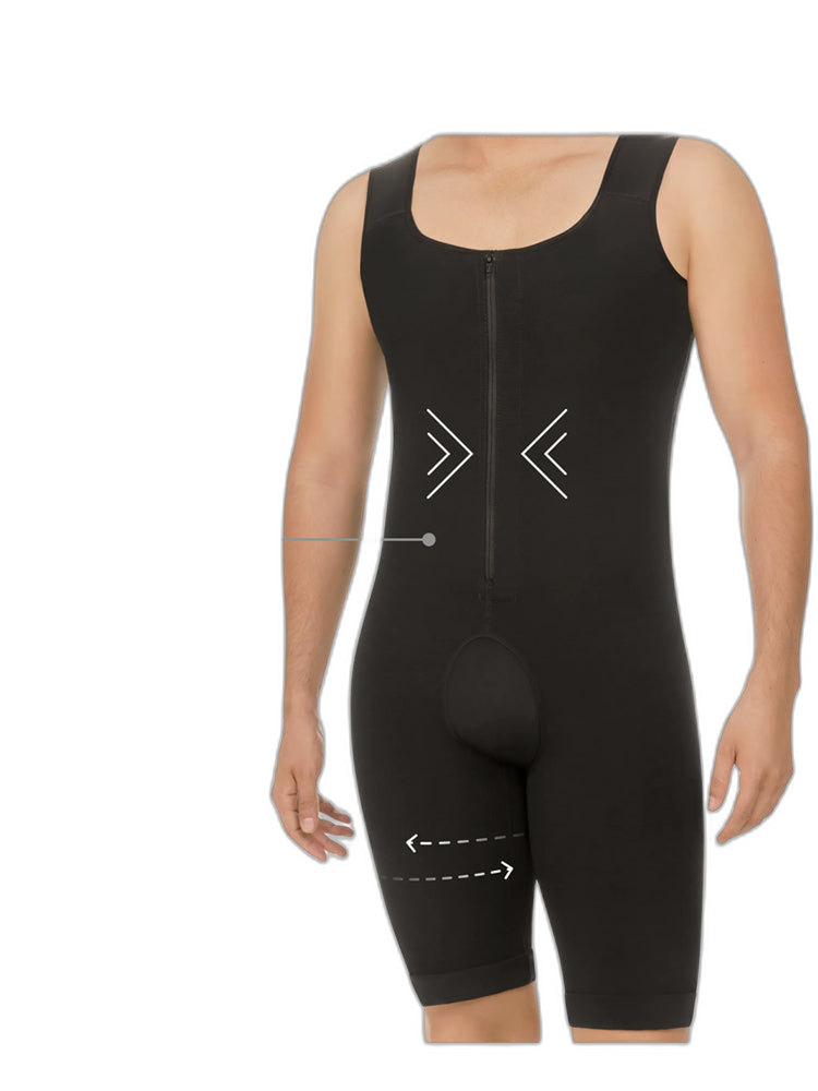 Men’s Abdomen Body Shaper Legs Control Bodysuit