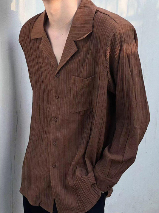 Men's Casual Drape Cuban Collar Shirt