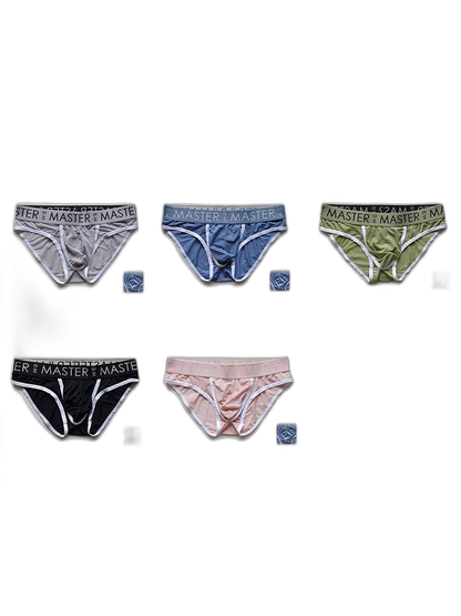 3 Pack Men's High-Elasticity Quick-Dry Pouch-Separated Briefs