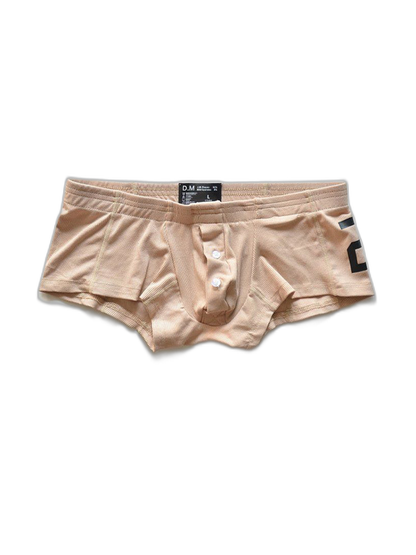 2-pack Men's Solid Color Comfortable Button-down Trunks