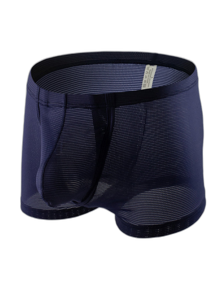 Men's Big Pouch U-convex Trunks with Fly