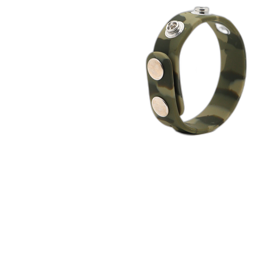 ruff GEAR Silicone Snap Adjustable Cock Ring Camo Green