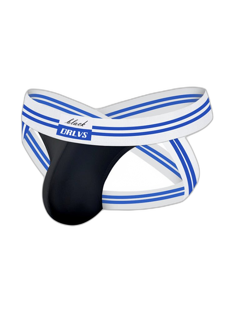 2 Pack Men's Sexy Low-Rise Breathable Trendy Design Lightweight Jockstrap
